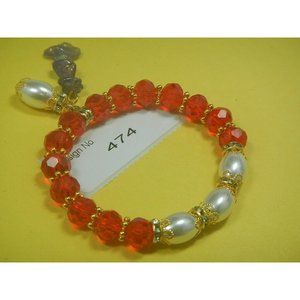 Amethyst Gemstone-Energy Jewelry-Fashion Stretch-Bracelet-Beaded- Charms-474